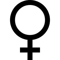 Woman Symbol Icon from Sharp Line Set