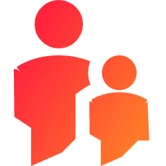 Adult Supervision Icon from Sharp Gradient Set