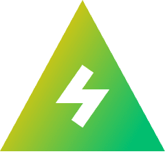 Dangerous Zone Sign Icon from Sharp Gradient Set