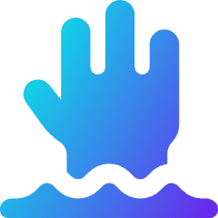 Deep Water Area Icon from Core Gradient Set