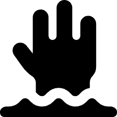 Deep Water Area Icon from Core Solid Set