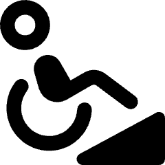 Disability Slope Icon from Core Remix Set