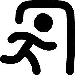 Emergency Exit Icon from Flex Solid Set