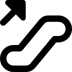 Escalator Up Icon from Core Remix Set