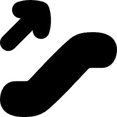 Escalator Up Icon from Flex Solid Set