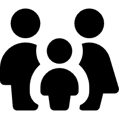 Family Restroom Icon from Core Solid Set