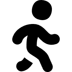 Figure Walking Icon from Flex Solid Set