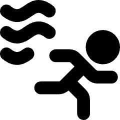 Fire Evacuation Icon from Core Solid Set