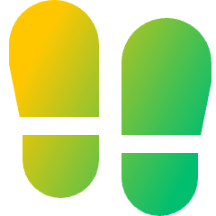 Footprint Icon from Sharp Gradient Set