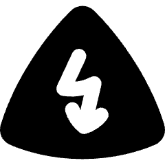 High Voltage Icon from Flex Solid Set