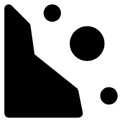 Rock Slide Icon from Core Solid Set