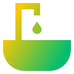 Sink Icon from Sharp Gradient Set
