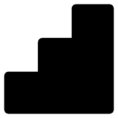 Stairs 1 Icon from Core Solid Set