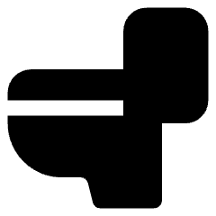 Toilet Icon from Core Solid Set