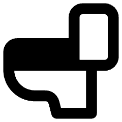 Toilet Icon from Core Remix Set