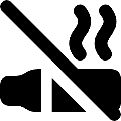 Vape Free Icon from Core Solid Set