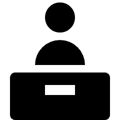 Wayfinding Information Desk 1 Icon from Nova Solid Set