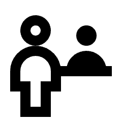 Wayfinding Information Desk Icon from Nova Line Set