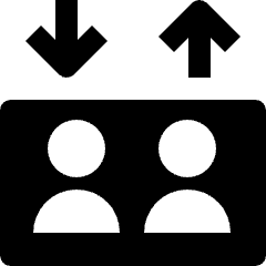 Wayfinding Lift Icon from Nova Solid Set