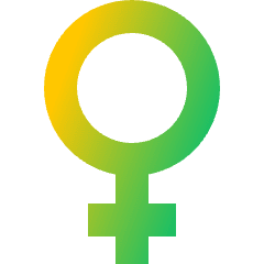 Woman Symbol Icon from Sharp Gradient Set