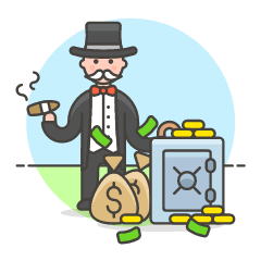 Banker Safe 1 Illustration from UX Colors Set