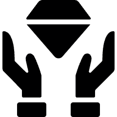 Diamond Give Icon from Ultimate Bold Set