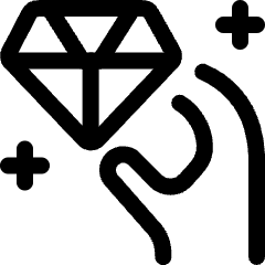 Diamond Hold Icon from Ultimate Regular Set