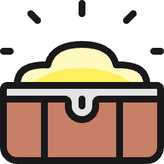 Treasure Chest Open Icon from Ultimate Colors Set
