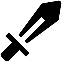 Weapon Sword Melee Icon from Nova Solid Set