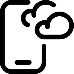 Weather App Cloudy Icon from Ultimate Regular Set