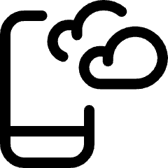 Weather App Cloudy Icon from Ultimate Regular Set