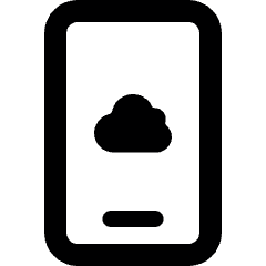 Weather App Cloudy Icon from Ultimate Bold Set