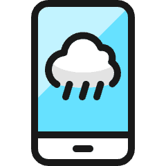 Weather App Rain Icon from Ultimate Colors Set