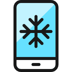 Weather App Snow Icon from Ultimate Colors Set