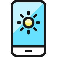 Weather App Sunny Icon from Ultimate Colors Set