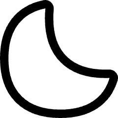 Angled Moon Icon from Flex Line Set