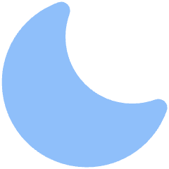 Angled Moon Icon from Plump Flat Set