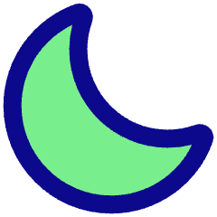 Angled Moon Icon from Plump Pop Set