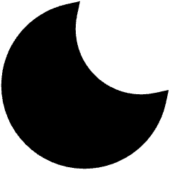 Angled Moon Icon from Sharp Remix Set