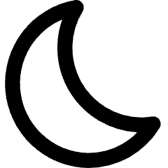 Angled Moon Icon from Core Remix Set