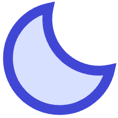 Angled Moon Icon from Sharp Duo Set