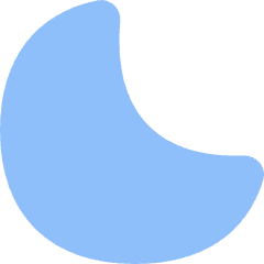 Angled Moon Icon from Flex Flat Set