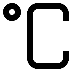 Celsius Icon from Sharp Line Set