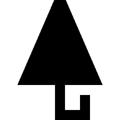 Closed Umbrella Icon from Sharp Solid Set