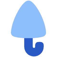 Closed Umbrella Icon from Plump Flat Set