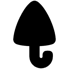 Closed Umbrella Icon from Plump Solid Set