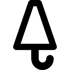 Closed Umbrella Icon from Core Remix Set