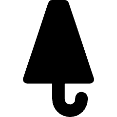 Closed Umbrella Icon from Core Solid Set