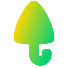 Closed Umbrella Icon from Plump Gradient Set