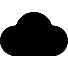 Cloud 1 Icon from Micro Solid Set